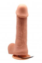 Gerçek Penis Doku Oynar Başlı Titreşimli Dildo