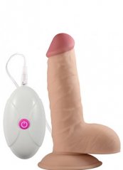 Güçlü 10 Farklı Titreşimli Realistik Dildo Vibratör 17 cm